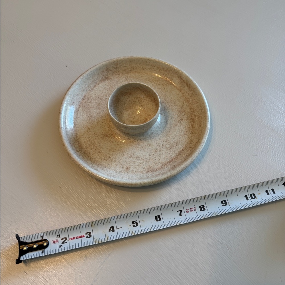 Ceramic Dip Cup and Saucer